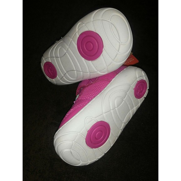 Pink Baby Girls Surprize Stride Rite Ari Sneakers STAGE 2 First walkers sz 4 - Picture 8 of 10